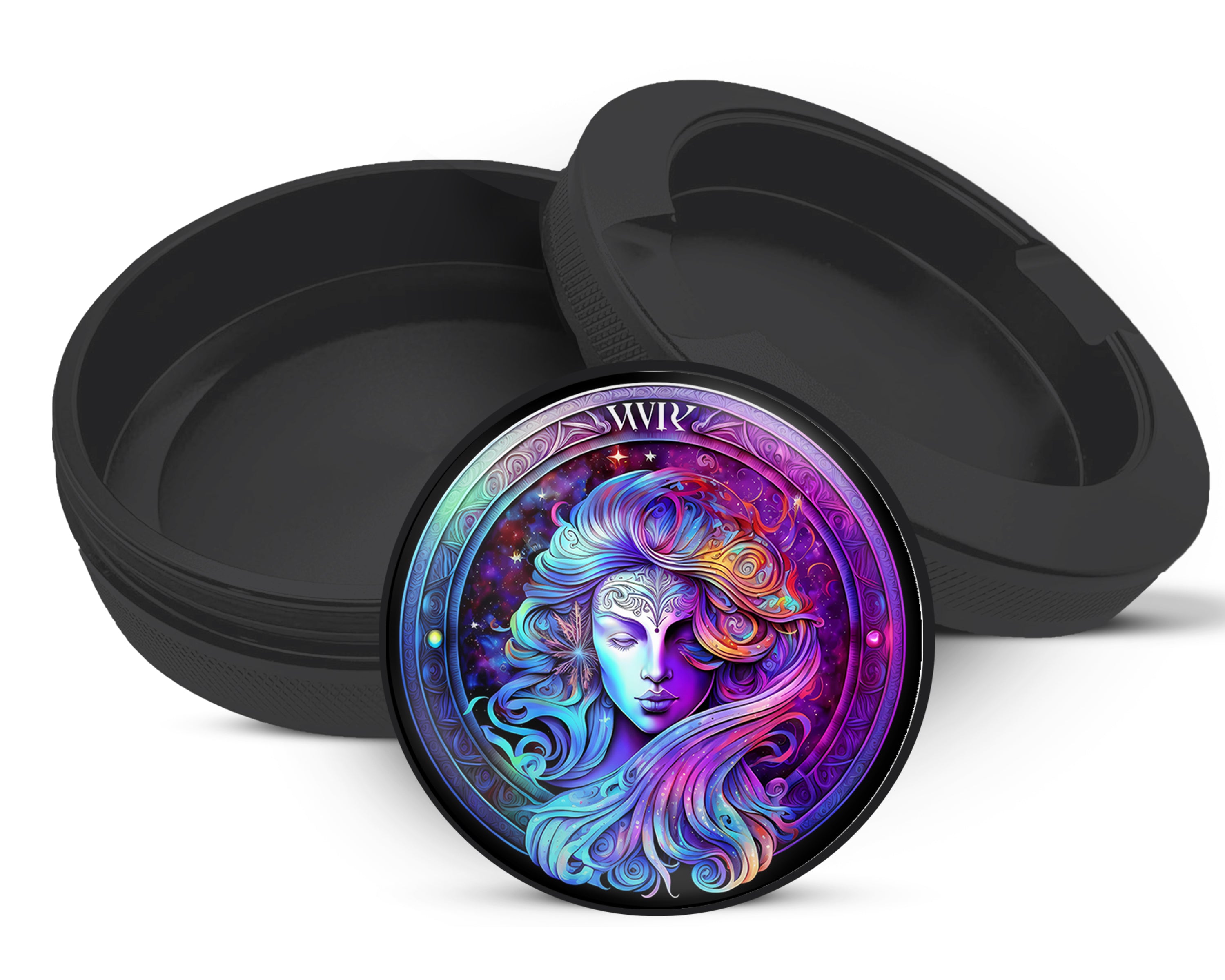 Snus Storage Case Virgo Zodiac Sign Gift Black