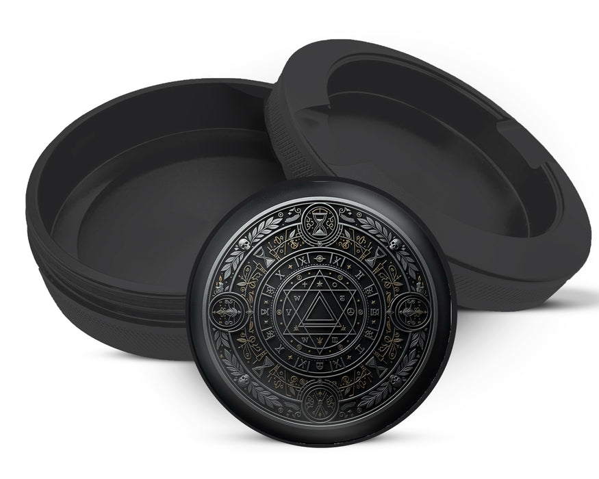 Zyn Storage Case Occult Timekeeper Alchemy Seal Black