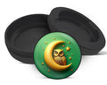 Snus Storage Case Owl Perched On A Golden Moon Black