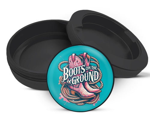 Snus Storage Case Boots On The Ground Black
