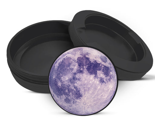 Snus Storage Case Purple Full Moon Aesthetic Celestial Art Black