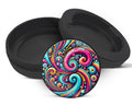 Snus Storage Case Psychedelic, Vibrant Black