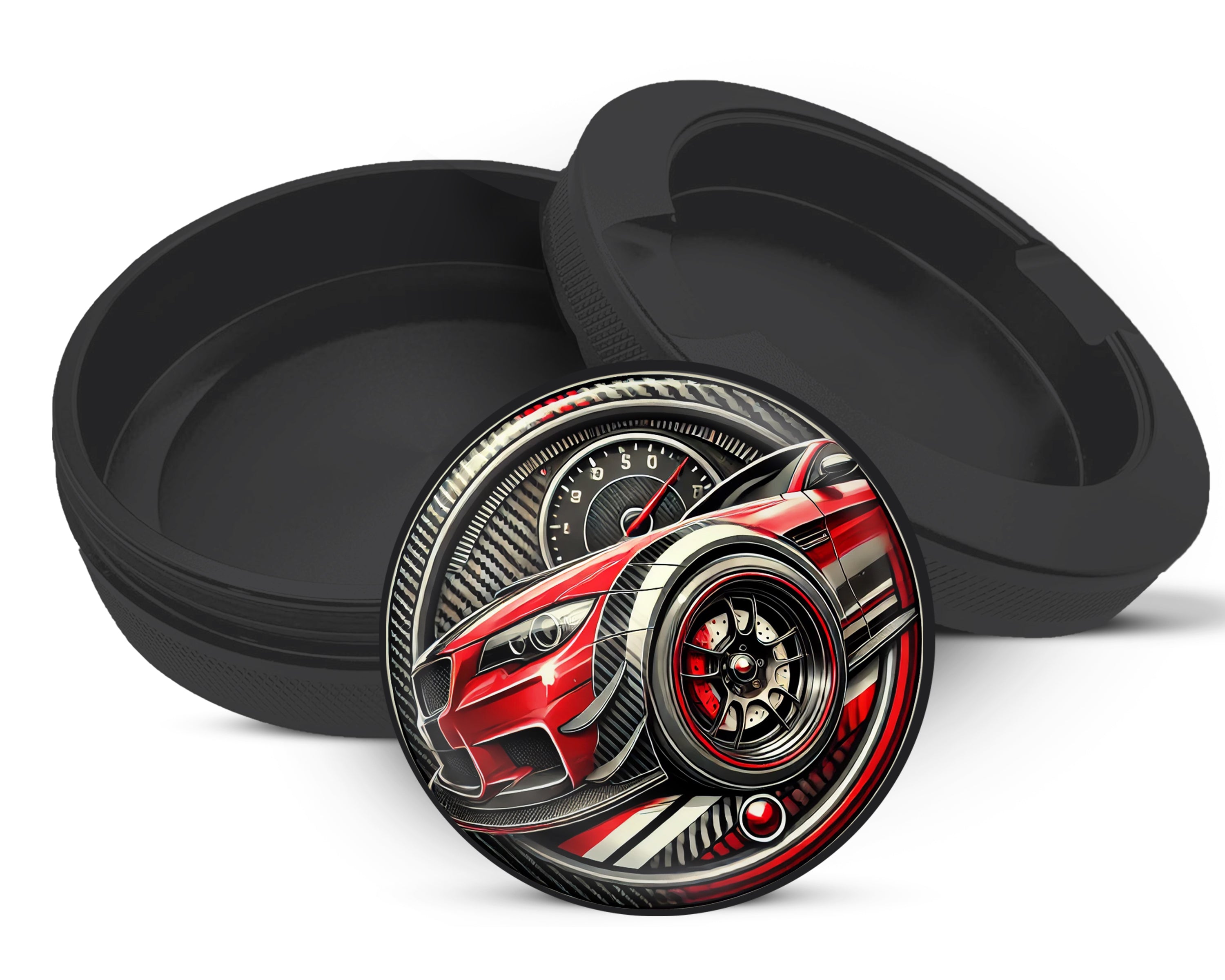 Snus Storage Case Racing Stripes Black