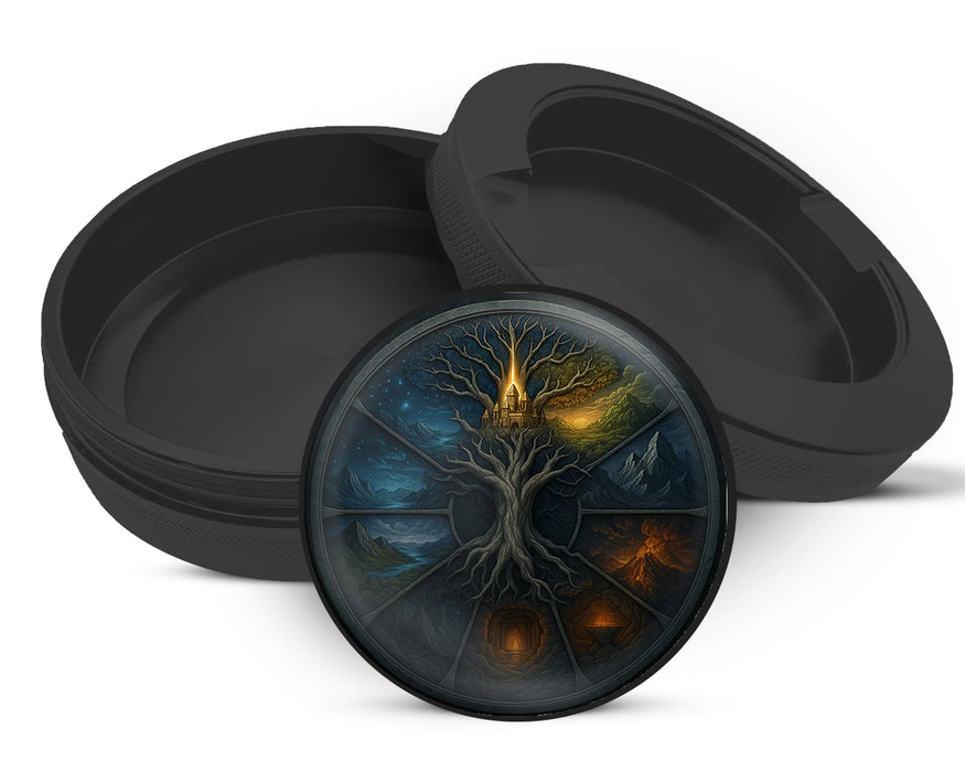 Zyn Storage Case Yggdrasil Nine Realms Wheel Black