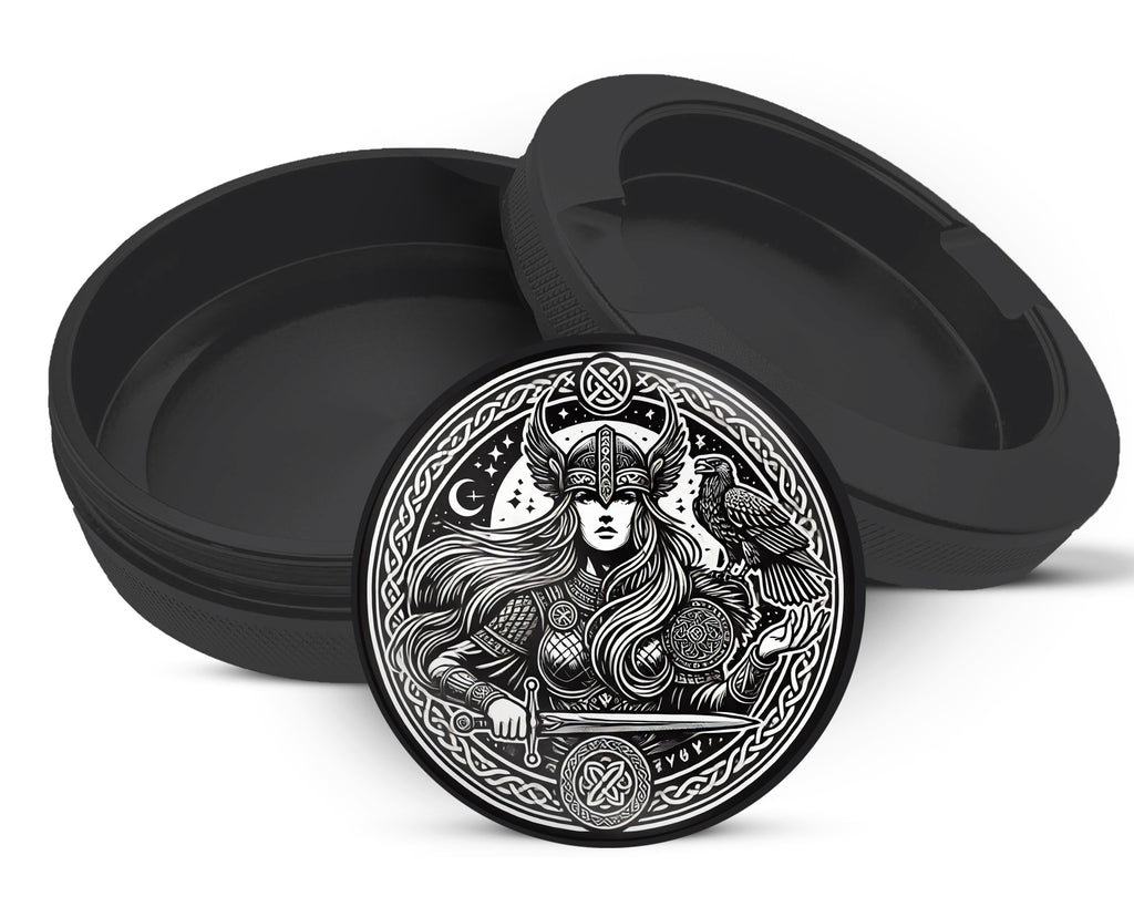 Snus Storage Case Freya Norse Goddess Black