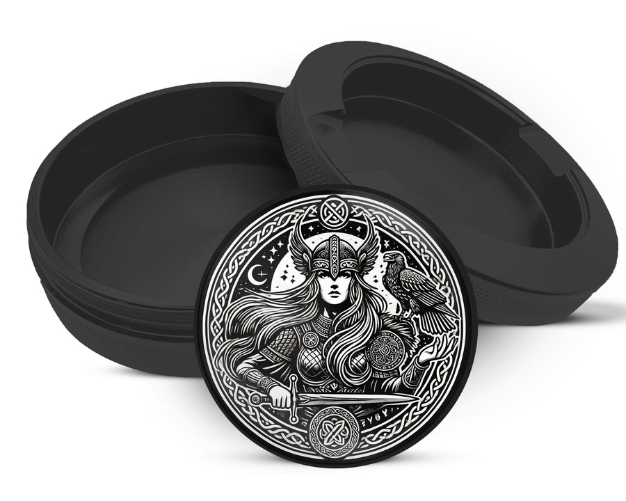 Snus Storage Case Freya Norse Goddess Black