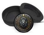 Snus Storage Case Celestial Moonphase Lion Crest Black