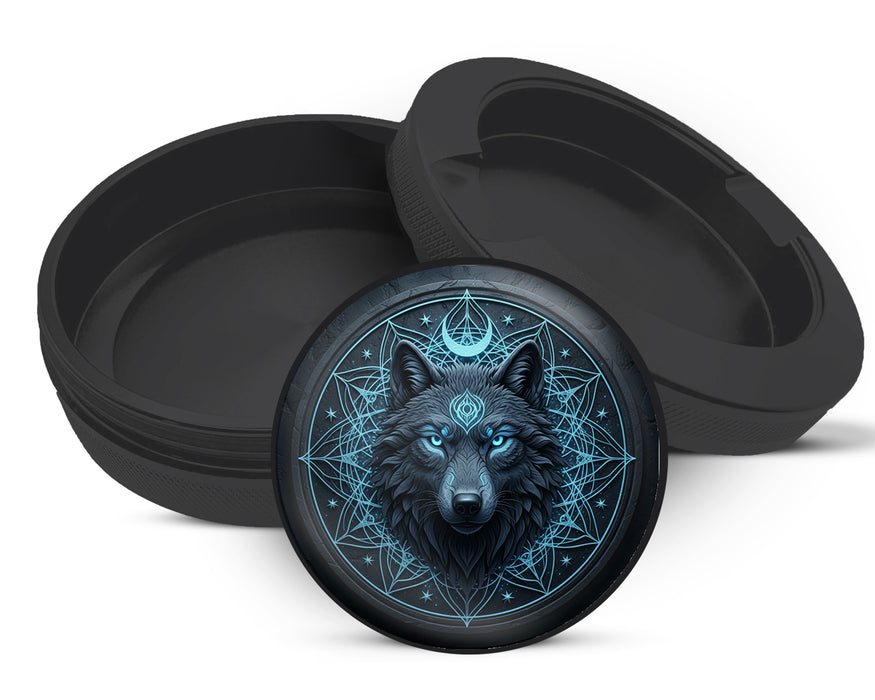 Zyn Storage Case Mystic Lunar Wolf Sigil Black