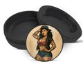 Snus Storage Case Pin-Up Girl with Tattoos Classic Rockabilly Style Black