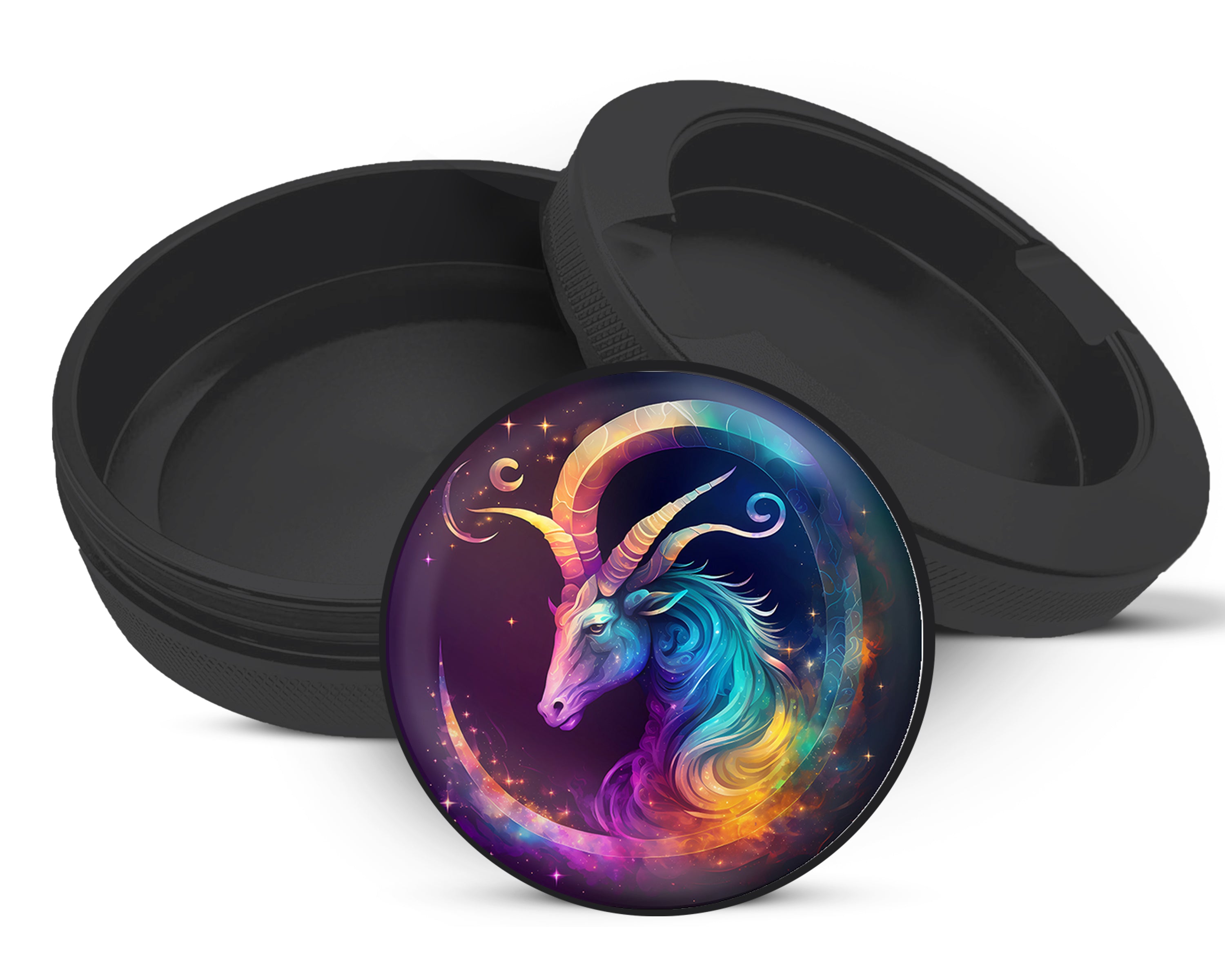 Snus Storage Case Capricorn Zodiac Goat Symbol Birth Sign Black