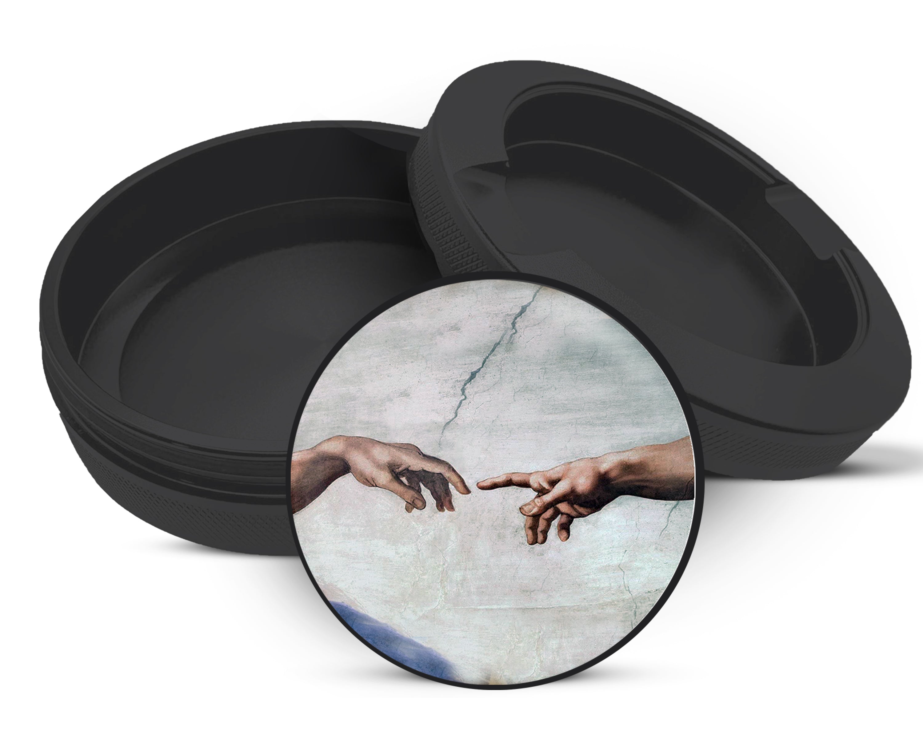 Snus Storage Case Sistine Chapel, Hand of God,Michaelangelo Black
