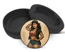 Snus Storage Case Pin-Up Girl with Tattoos Classic Rockabilly Style Black