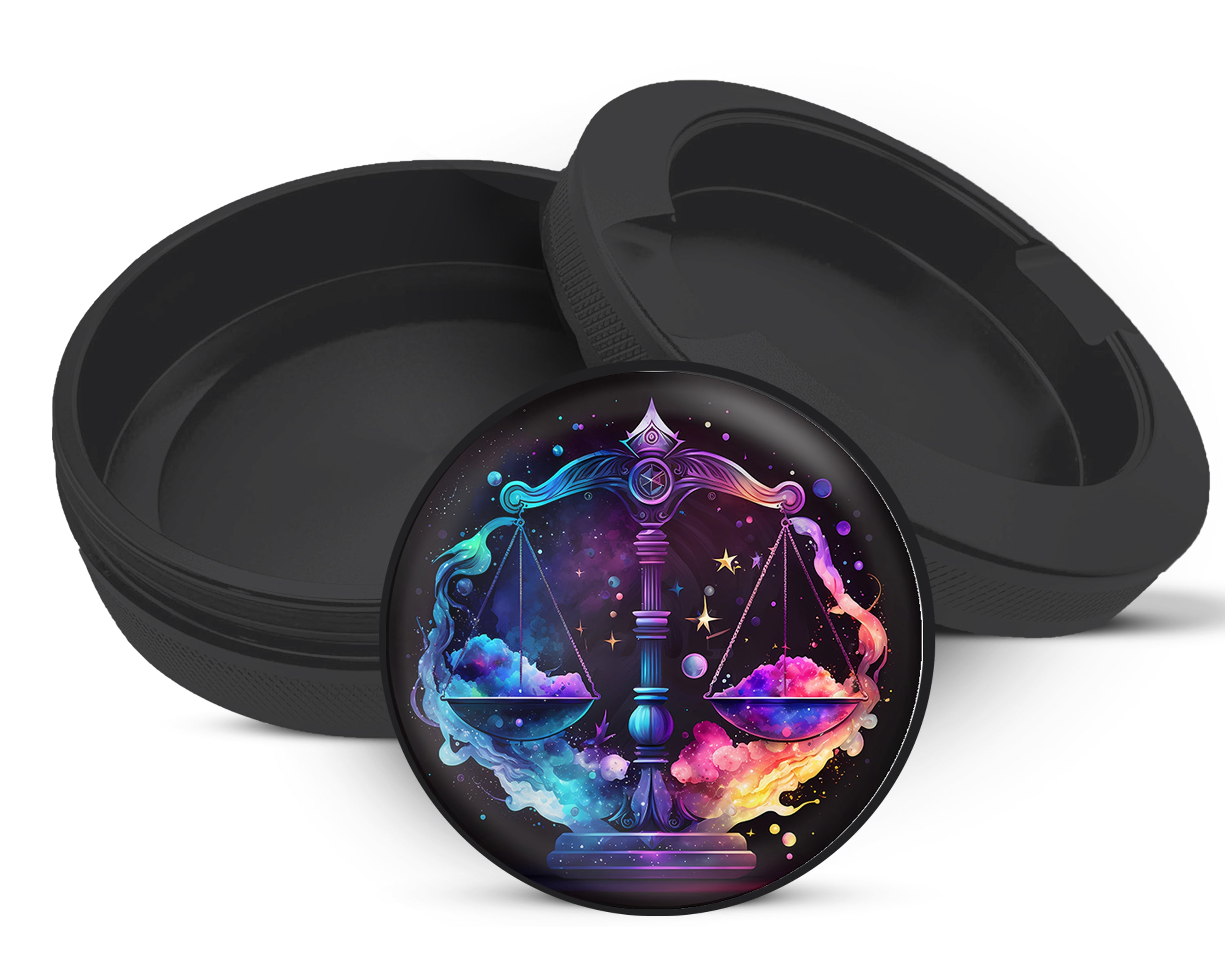 Snus Storage Case Libra Zodiac Sign Gift, Birth Sign Black