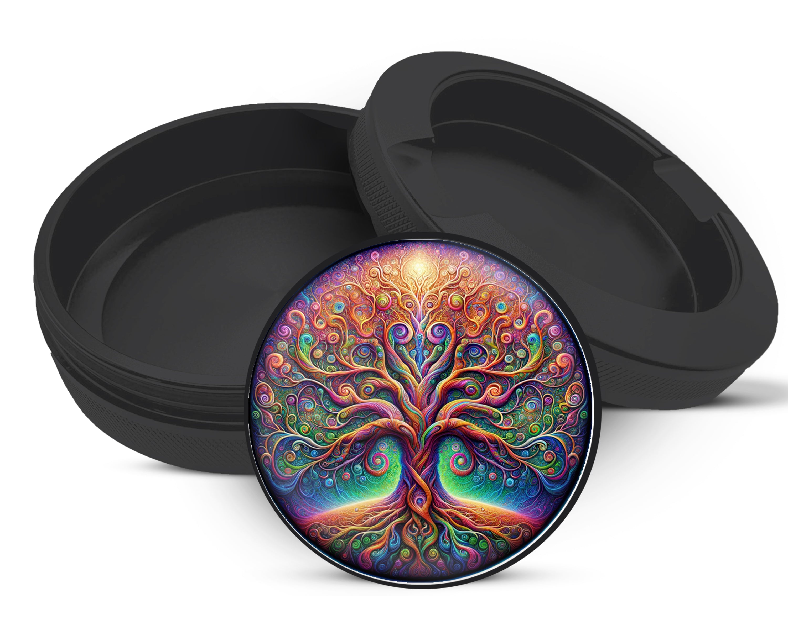 Snus Storage Case Psychedelic Tree Of Life Black