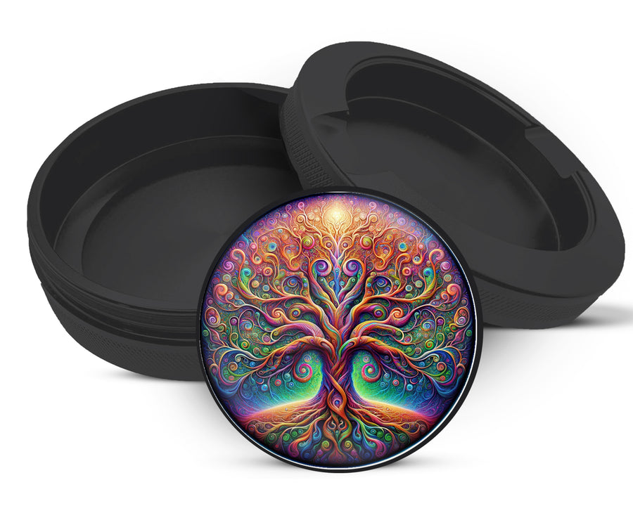 Snus Storage Case Psychedelic Tree Of Life Black
