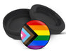 Snus Storage Case Progressive Pride Flag LGBTQ+ Inclusive Black