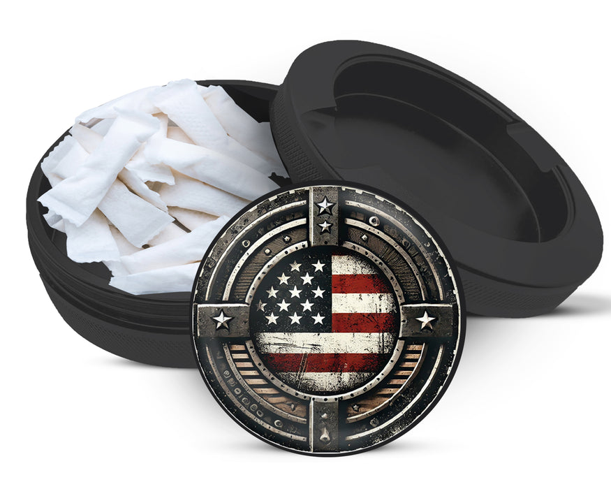 Zyn Storage Case American Flag Black