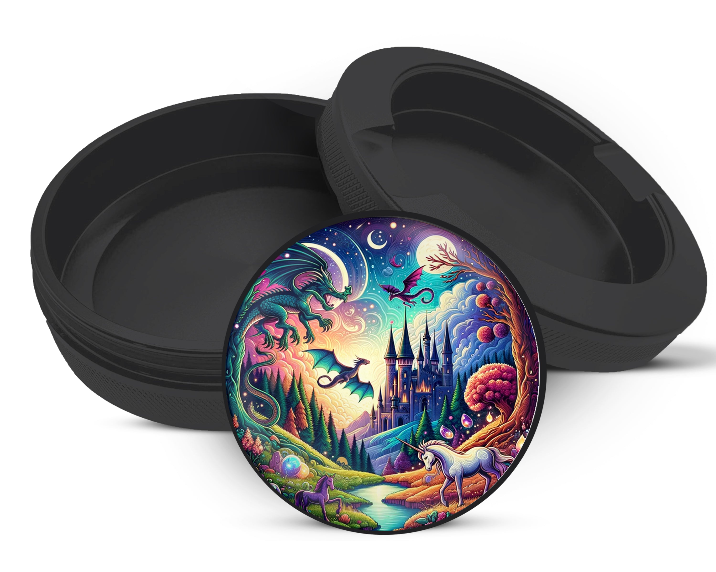 Snus Storage Case Dragon Mythical Fantasy Black