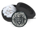 Snus Storage Case Viking Warrior Helmet Black
