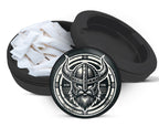 Snus Storage Case Viking Warrior Helmet Black