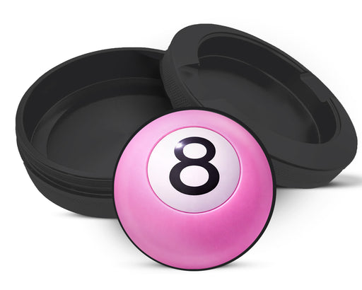 Snus Storage Case Soft Pink 8 Ball Retro Vibe Pool Hall Style Black