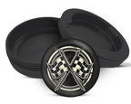 Snus Storage Case Racing Checkered Flag Black