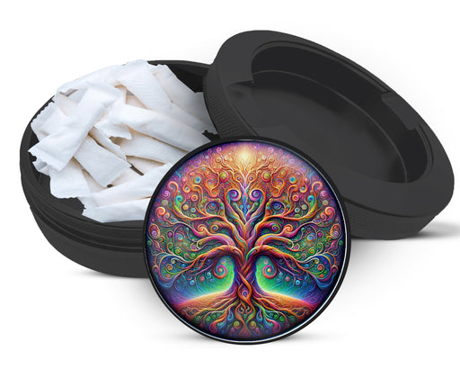 Zyn Storage Case Psychedelic Tree Of Life Black