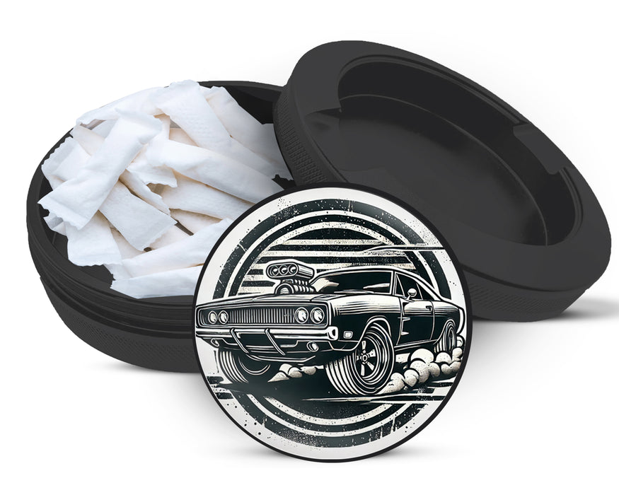 Snus Storage Case Muscle Car Black