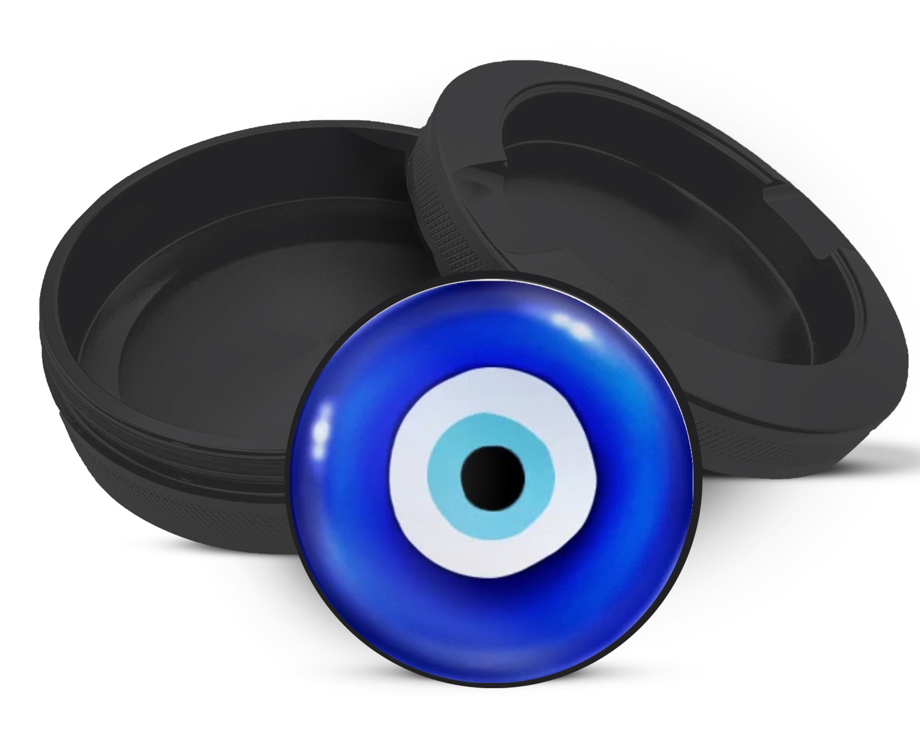 Snus Storage Case Evil Eye Nazar Azul Black