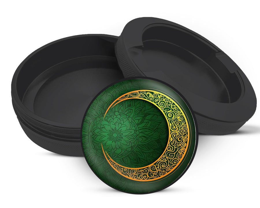 Snus Storage Case Eid Mubarak Crescent Moon With Stars Black