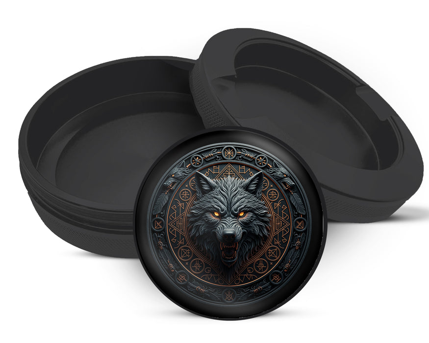 Zyn Storage Case Runic Dire Wolf Emblem Black