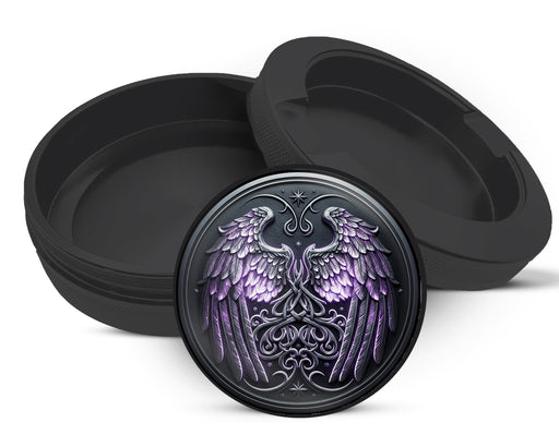 Zyn Storage Case Celestial Wings Knotwork Crest Black