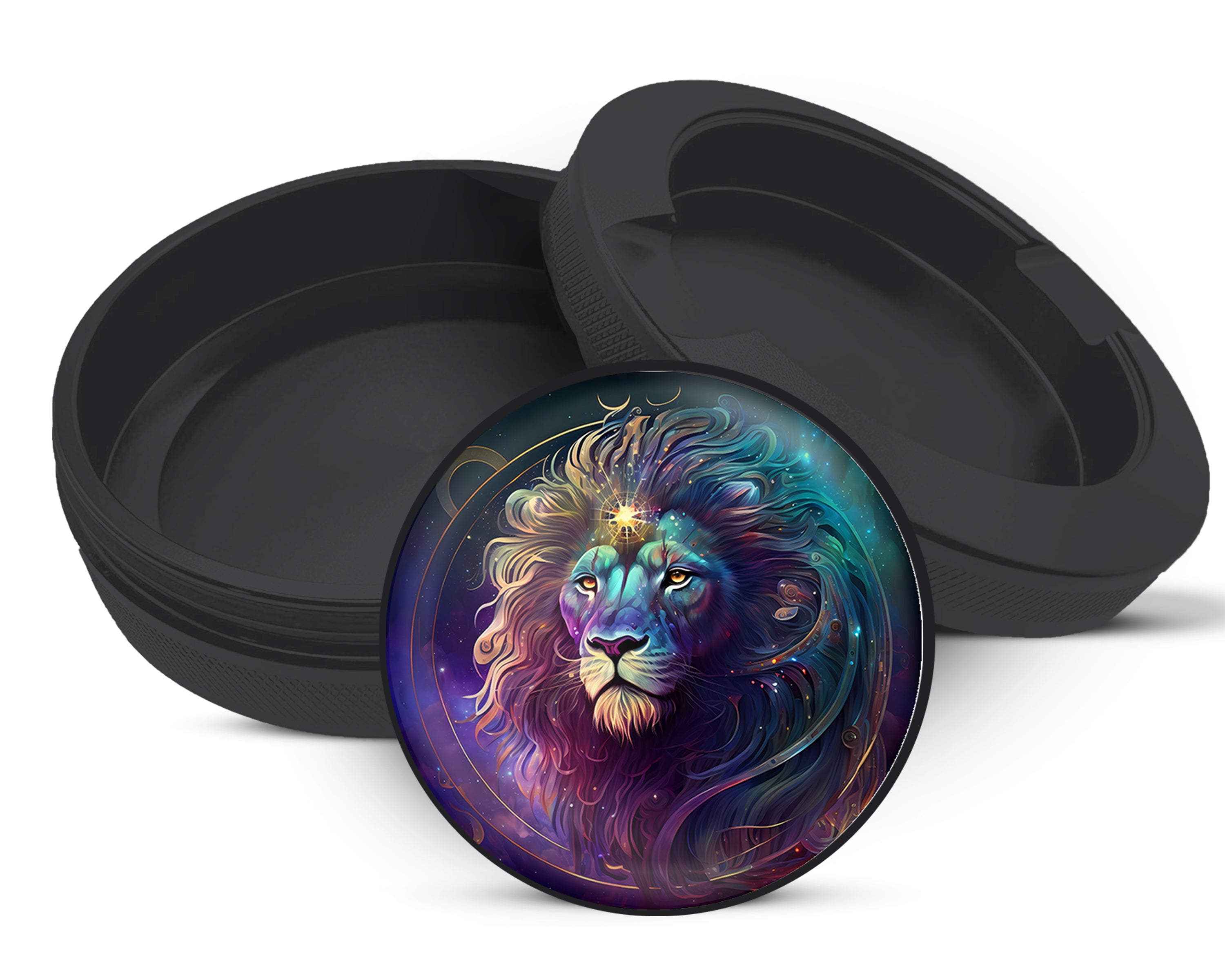 Snus Storage Case Lion Leo Gift Astrology Black
