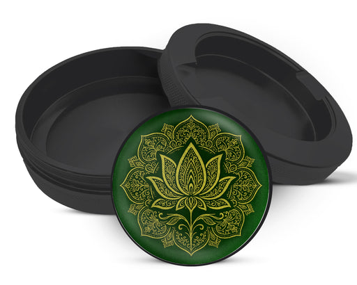 Snus Storage Case Golden Lotus Blossom Black