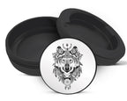 Snus Storage Case Native American Wolf Black