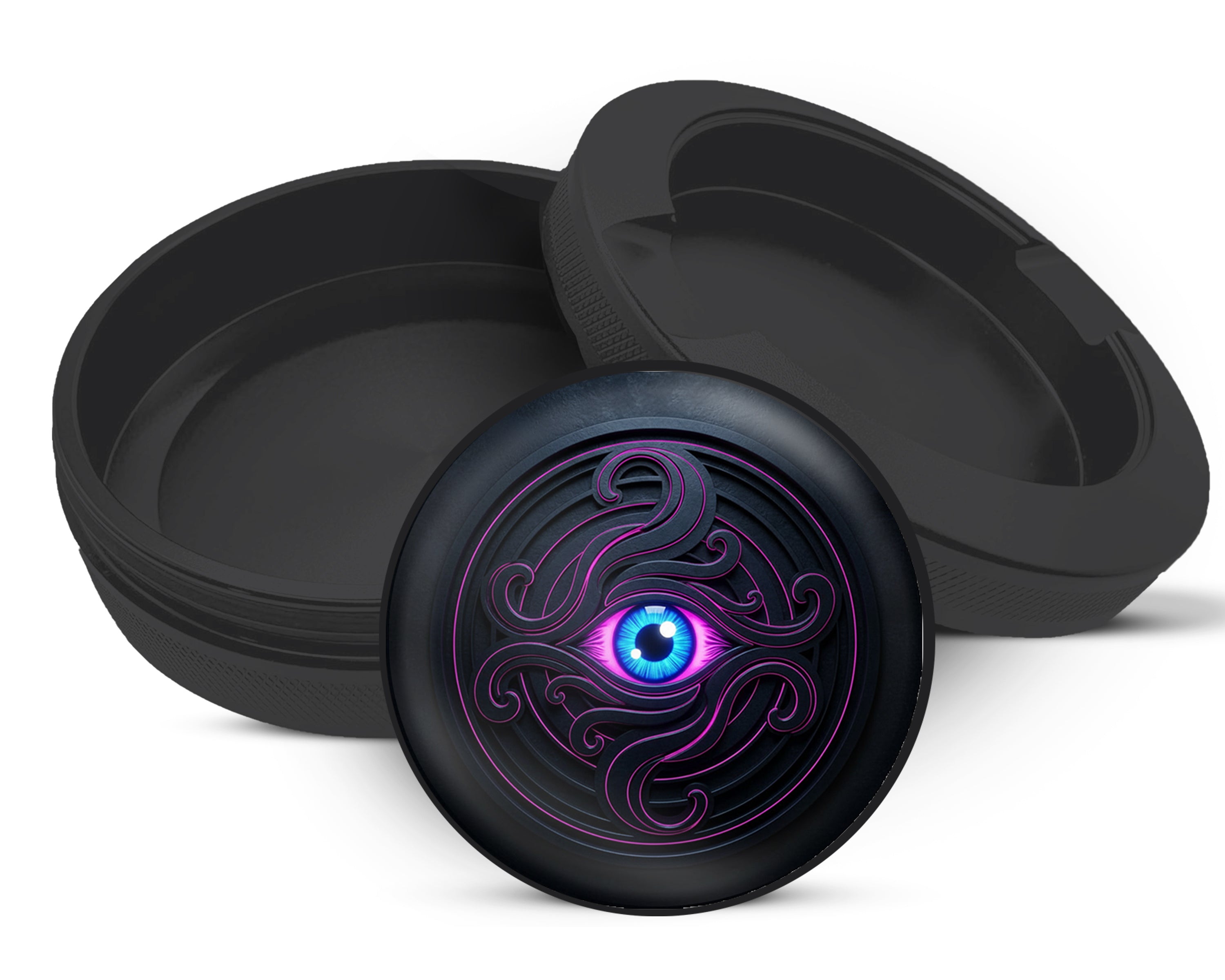 Snus Storage Case Neon Eye Chaos Sigil Black