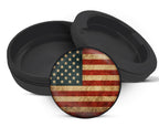 Snus Storage Case Rustic American Flag Black
