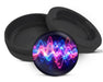 Snus Storage Case Neon Soundwave Vibes Audio Frequency Art Black