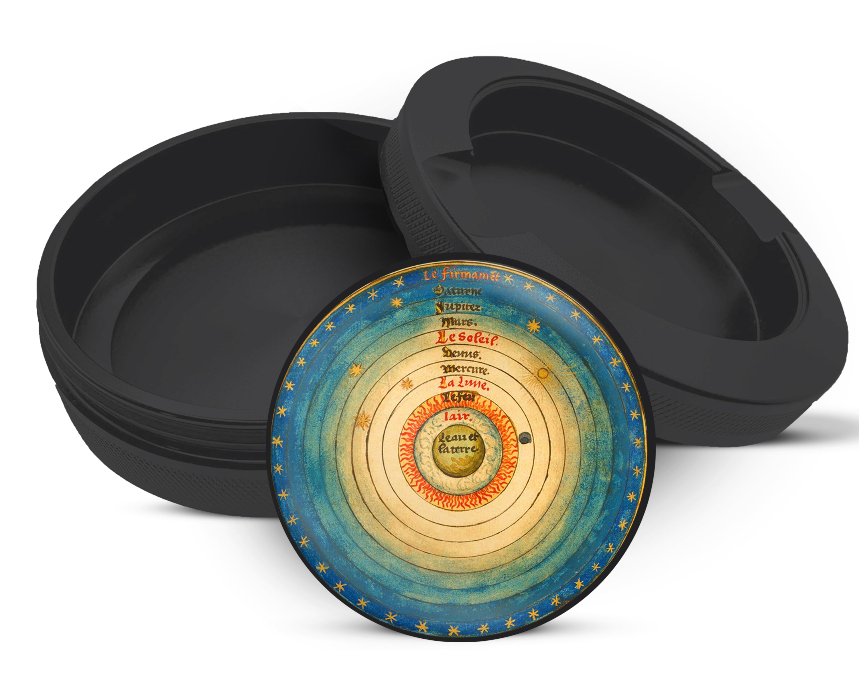 Snus Storage Case Geocentric Earth-Centered Cosmos Black