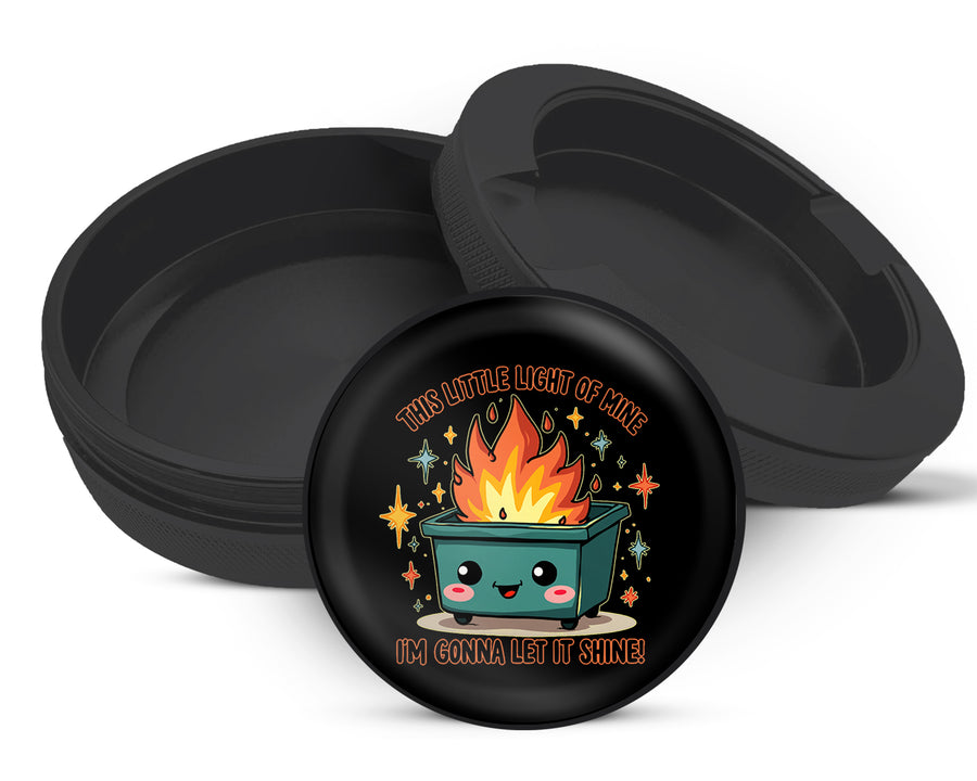 Snus Storage Case This Little Light Of Mine Dumpster Fire Black