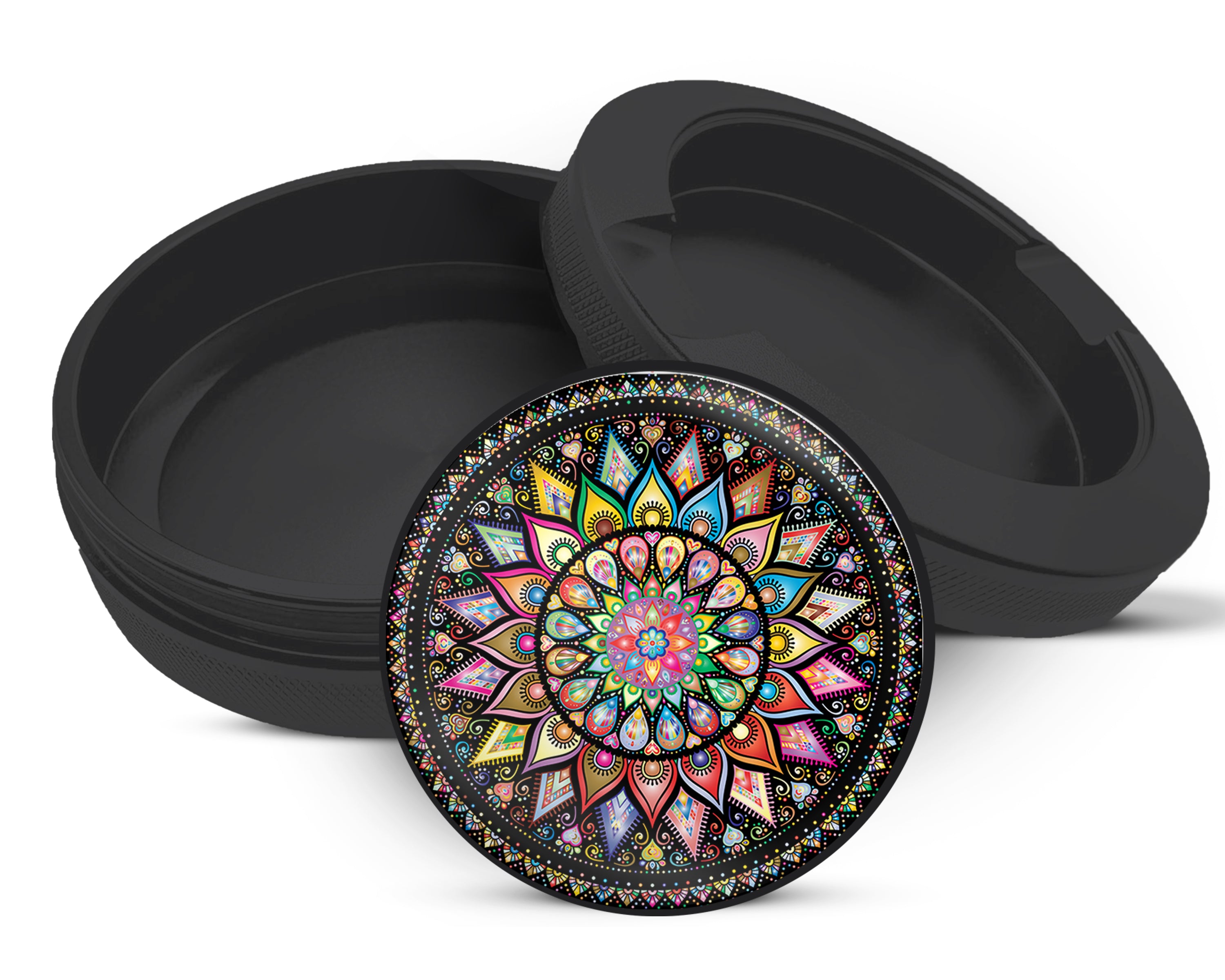 Snus Storage Case Mandala Trippy  Black