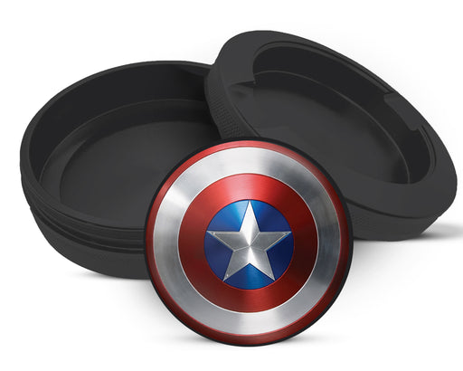 Snus Storage Case Captain Shield Superhero Comic Art Emblem Black