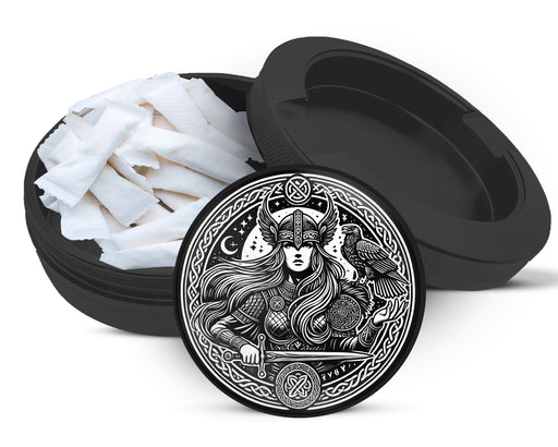 Snus Storage Case Freya Norse Goddess Black