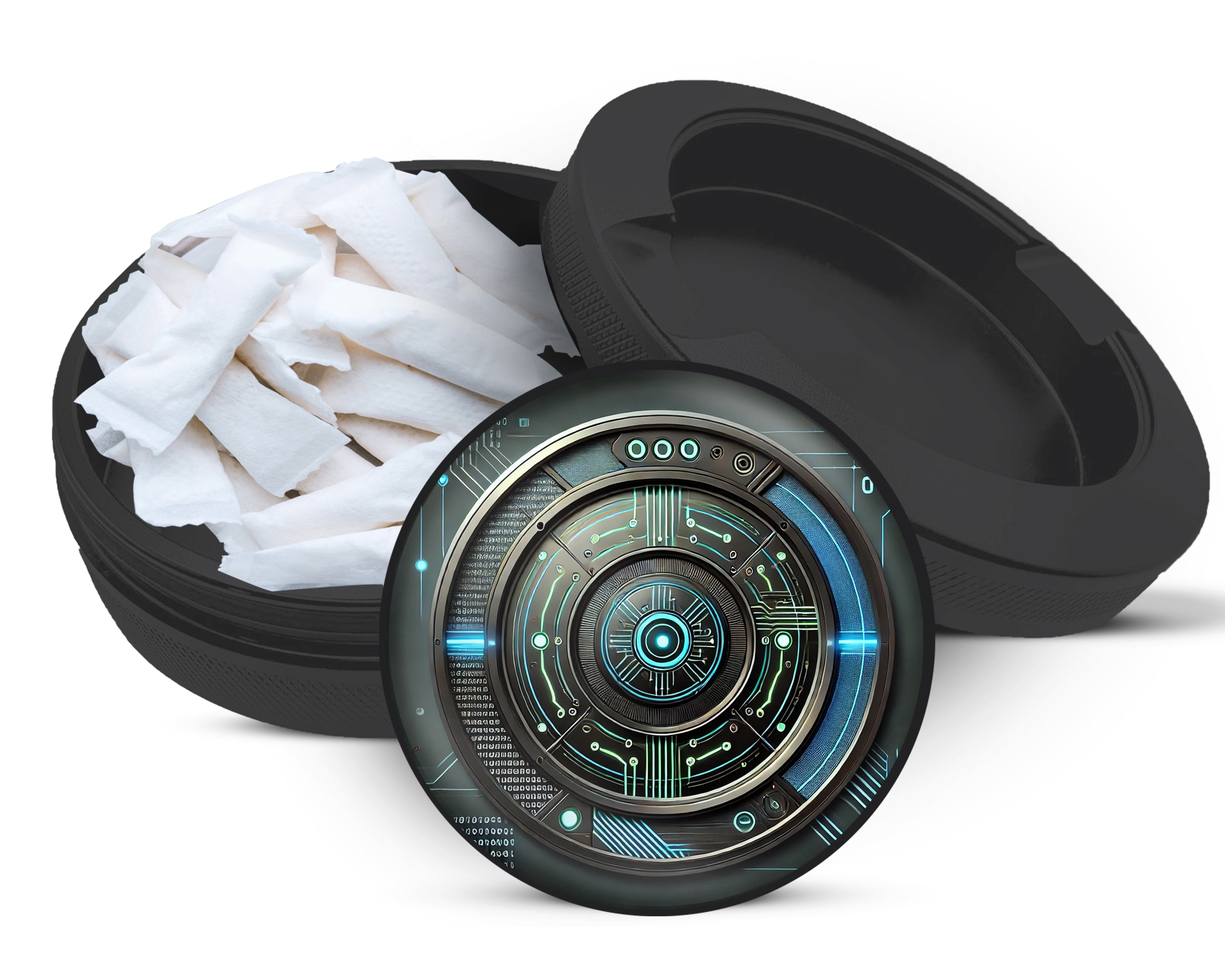Snus Storage Case Tech Bro Black