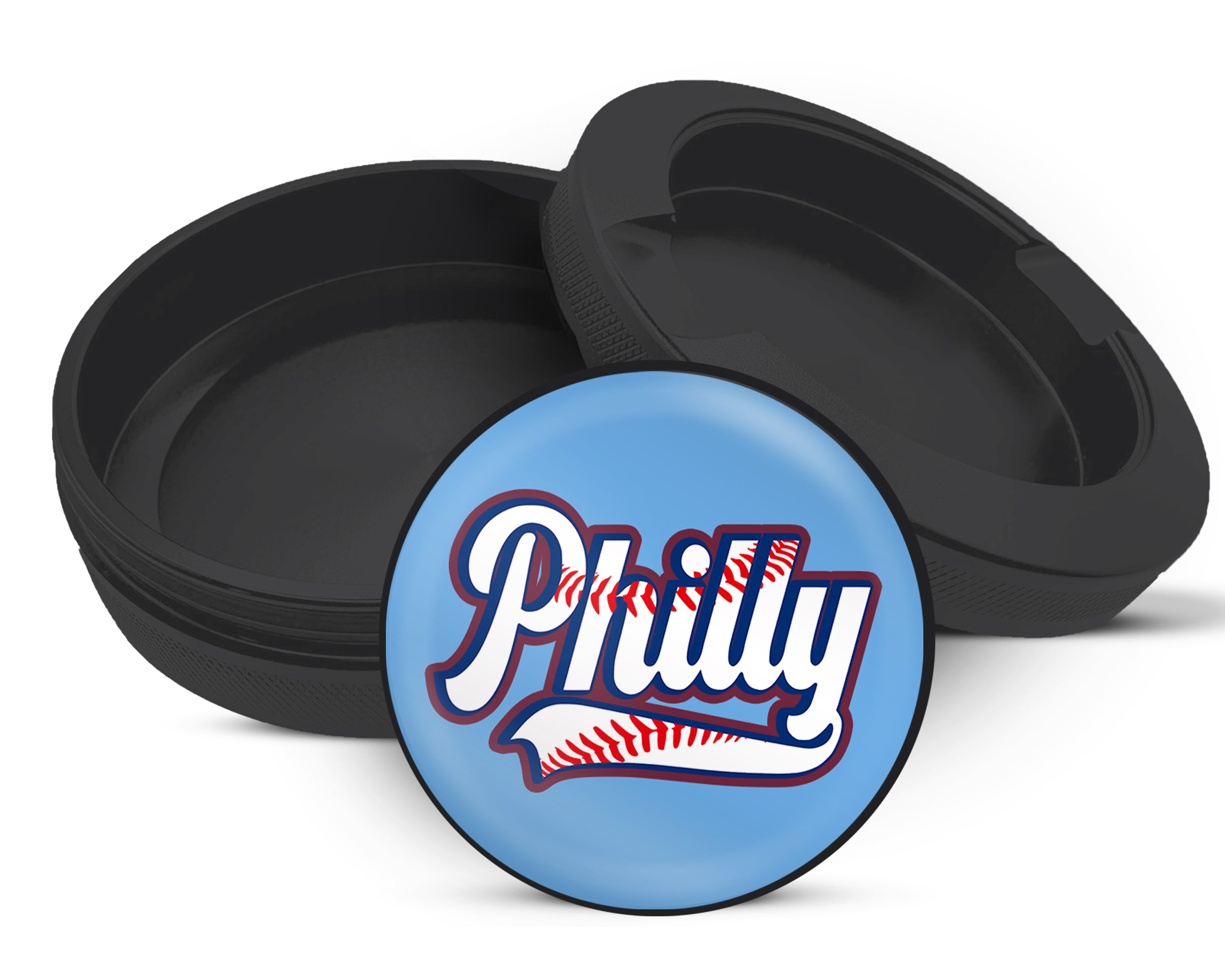 Snus Storage Case Philly Baseball Stitching Black