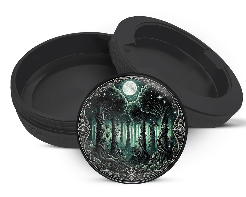 Snus Storage Case Enchanting Forest Black