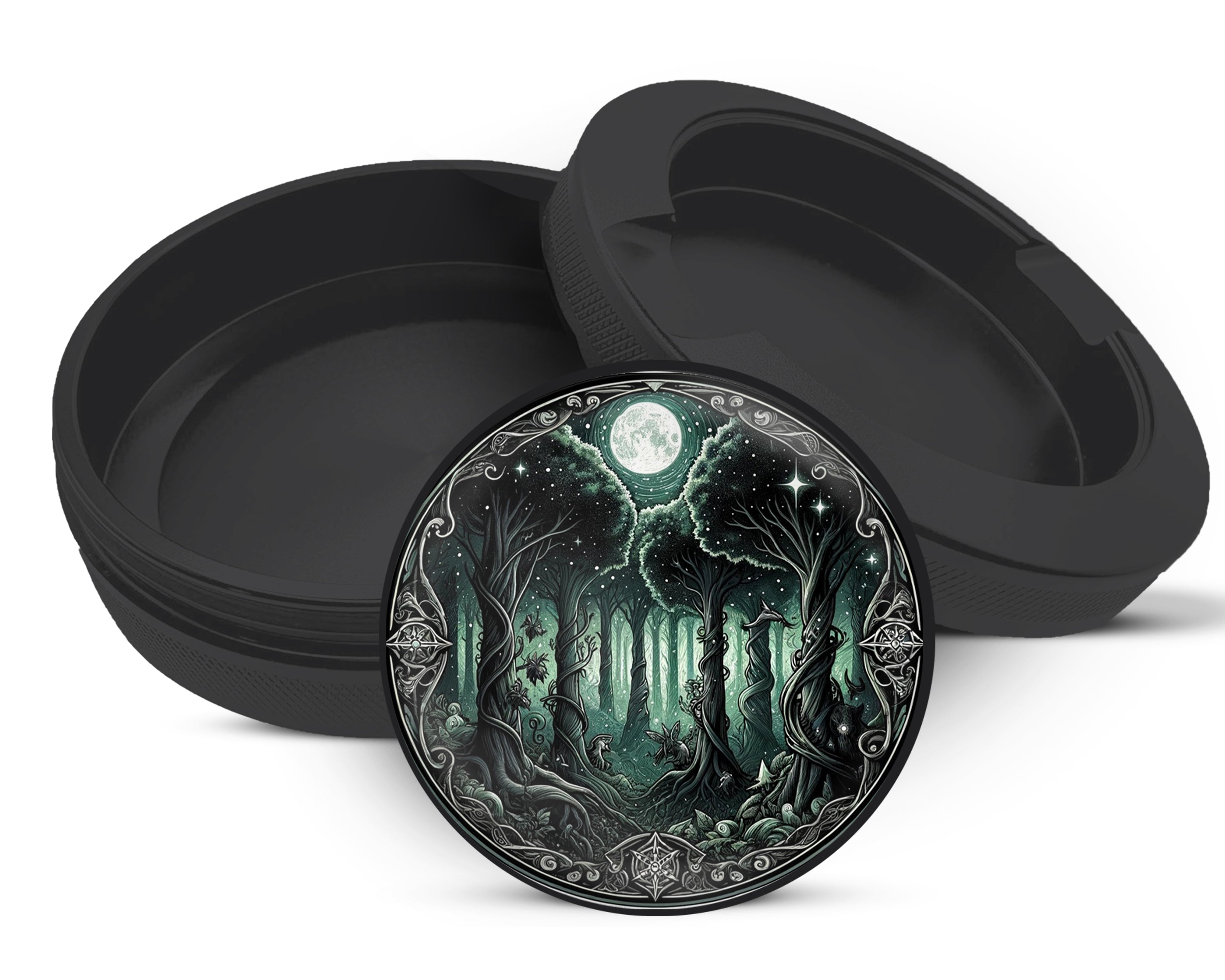 Snus Storage Case Enchanting Forest Black