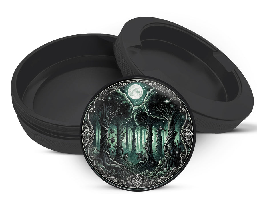 Snus Storage Case Enchanting Forest Black