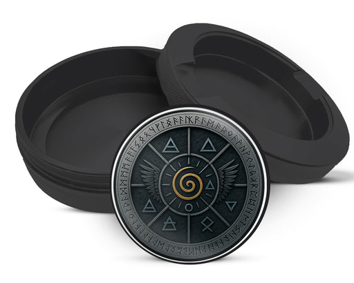 Snus Storage Case Elemental Spiral Wing Sigil Black