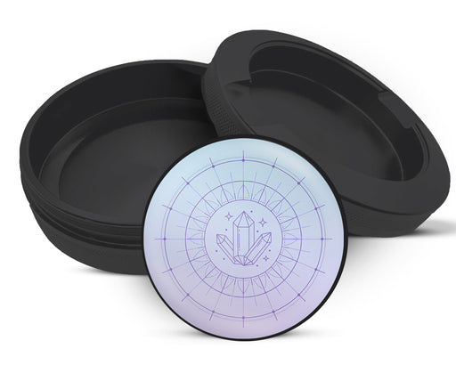 Snus Storage Case Celestial Crystal Energy Grid Black